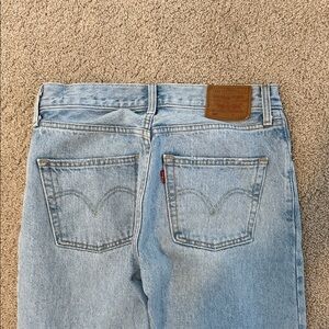 Levi's Light Blue High Rise wide leg womens jeans